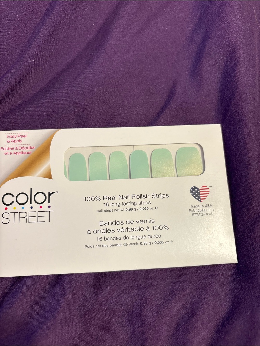 Color Street Mint Green Nail Polish Strips - 'It was all a dream'